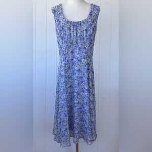 NorthStyle Women’s Lilac Floral Dress Chiffon‎ Flowy Size 18